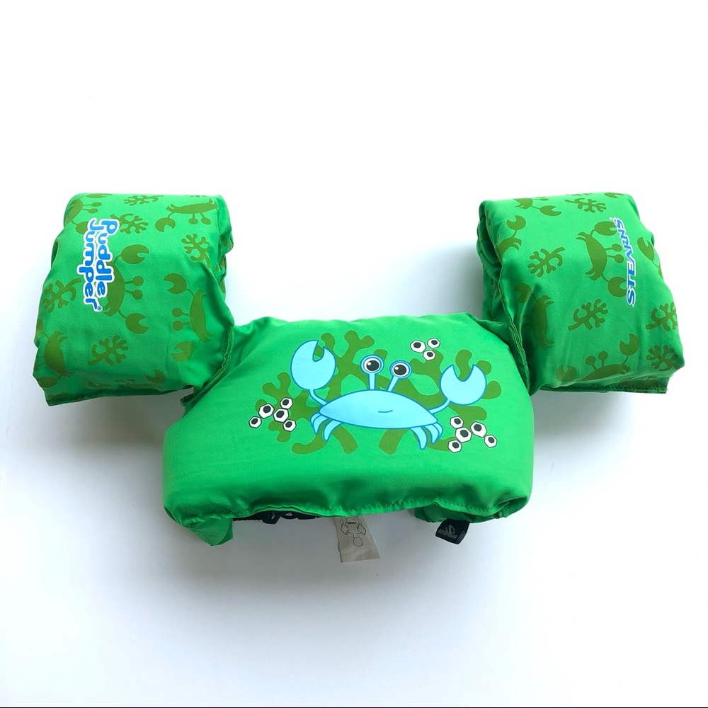 Sterns Puddle Jumper green crab flotation device
